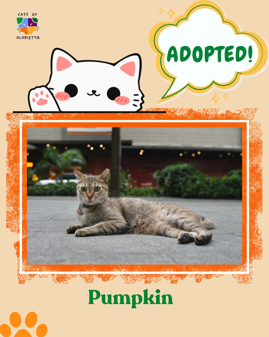 Pumpkin has been adopted